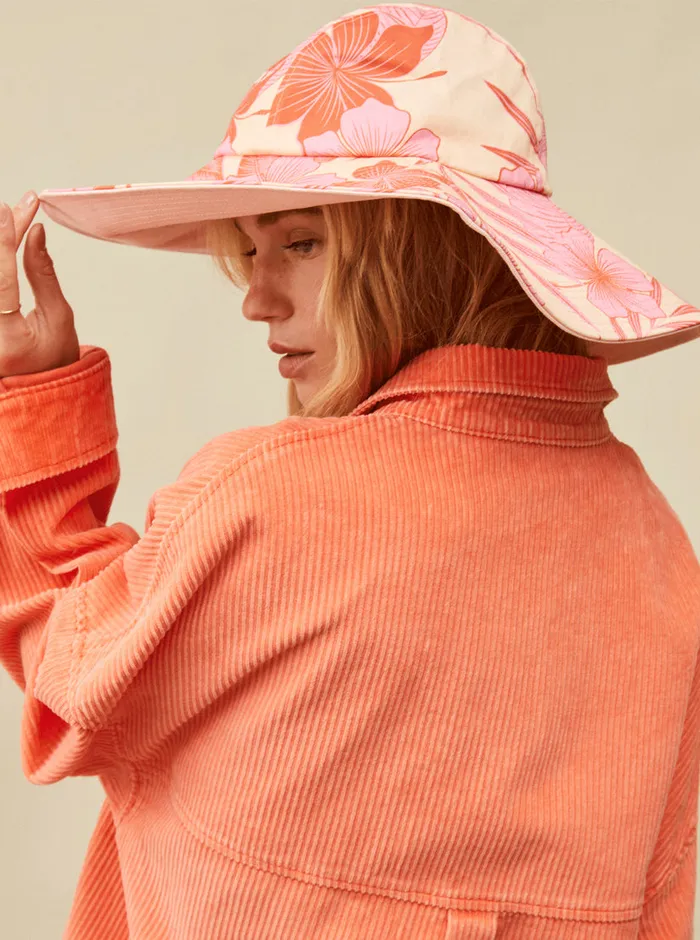 Roxy Hats Star Is Born Bucket Hat Pale Dogwood Lhibiscus 8211 Womens