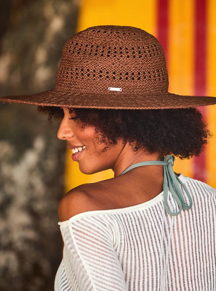 Roxy Hats Sun On The Beach Sun Hat Root Beer 8211 Womens