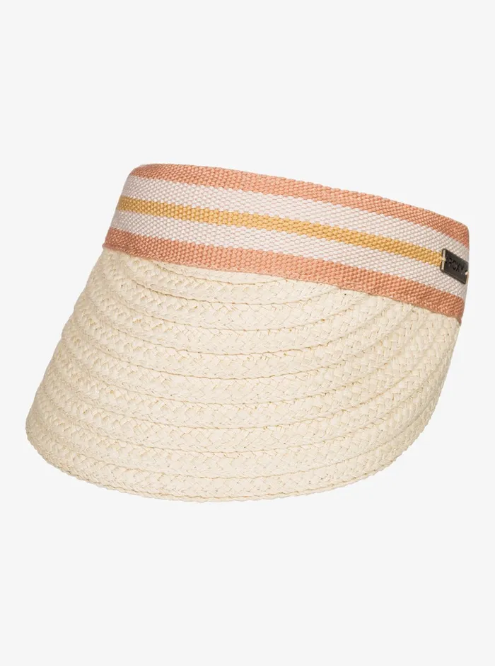 Roxy Hats Sunny Morning Straw Visor Natural 8211 Womens