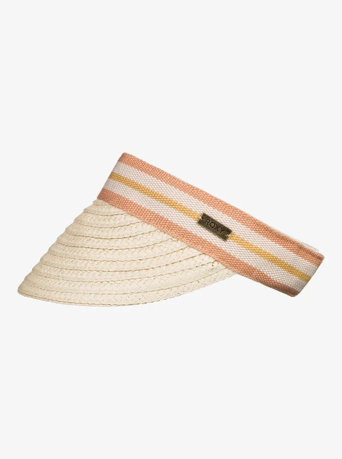 Roxy Hats Sunny Morning Straw Visor Natural 8211 Womens