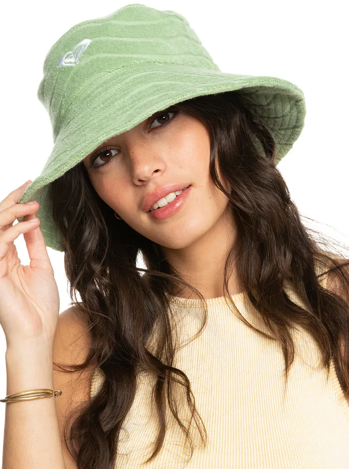 Roxy Hats Sunny Palm Bucket Sun Hat Quiet Green 8211 Womens