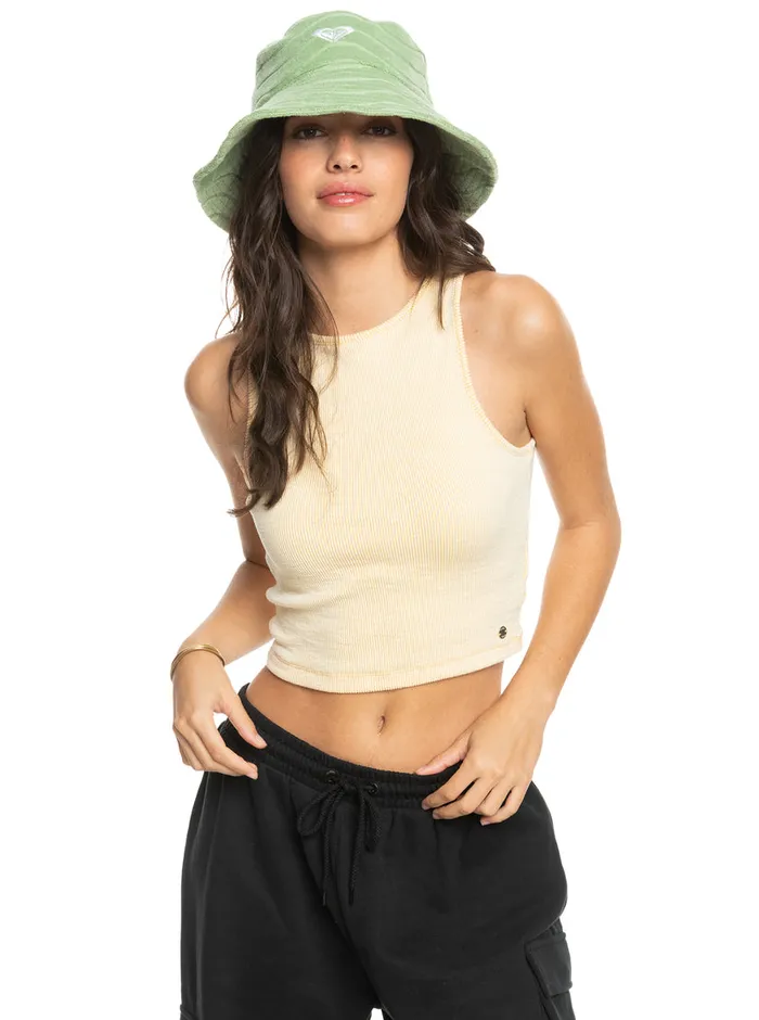 Roxy Hats Sunny Palm Bucket Sun Hat Quiet Green 8211 Womens
