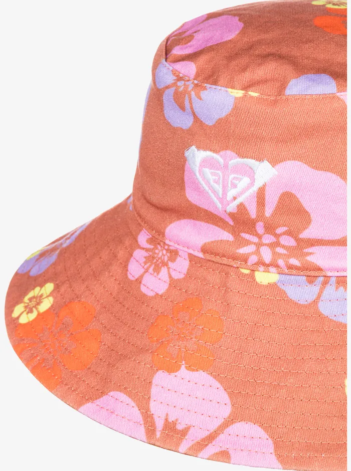 Roxy Hats SurfKindKate Bucket Reversible Hat Sunburn Positivity Paradise 8211 Womens