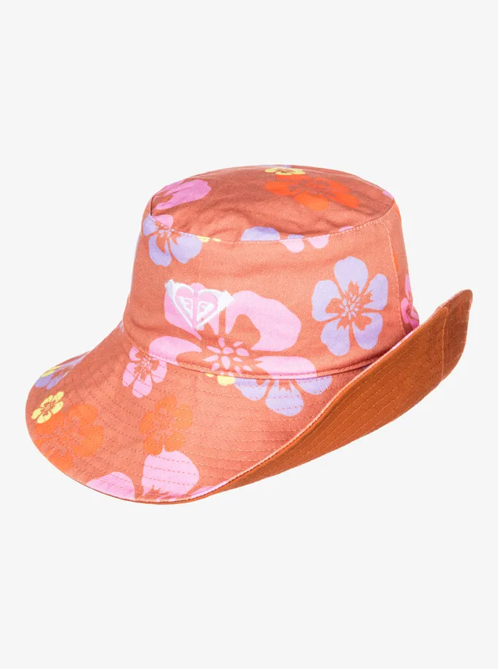 Roxy Hats SurfKindKate Bucket Reversible Hat Sunburn Positivity Paradise 8211 Womens