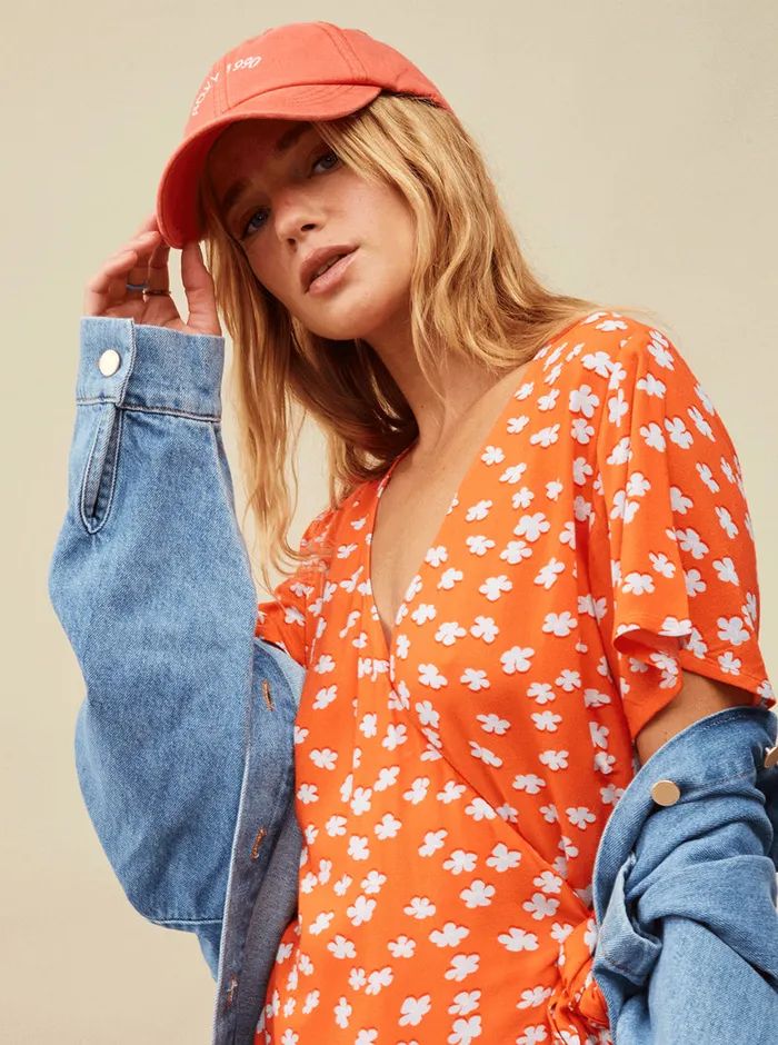 Roxy Hats Toadstool Baseball Hat Tigerlily 8211 Womens