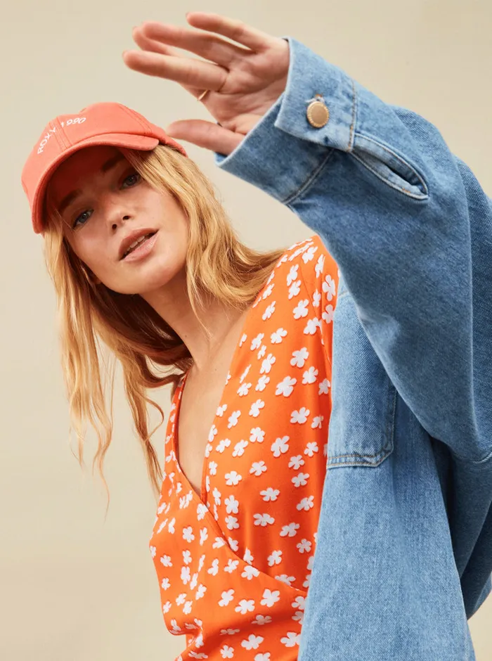 Roxy Hats Toadstool Baseball Hat Tigerlily 8211 Womens