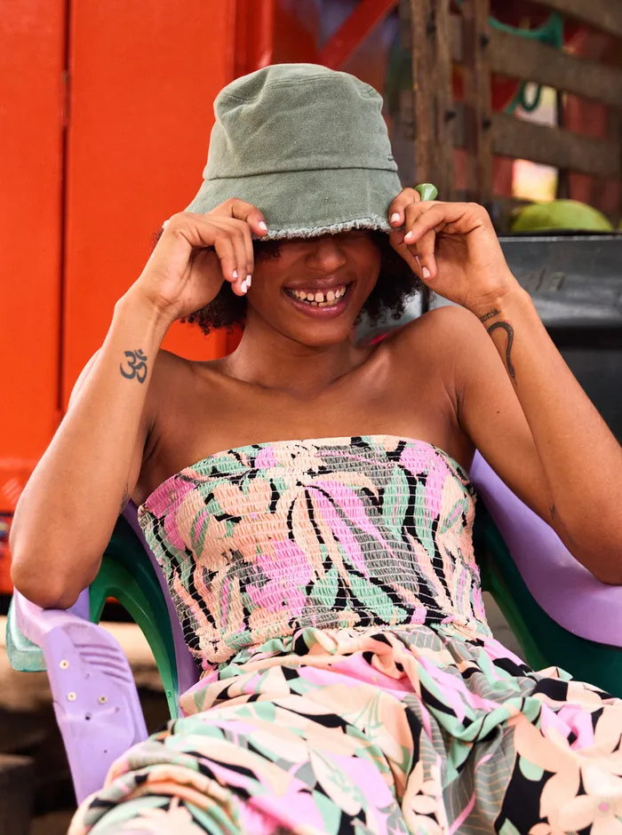 Roxy Hats Victim Of Love Bucket Sun Hat Agave Green 8211 Womens