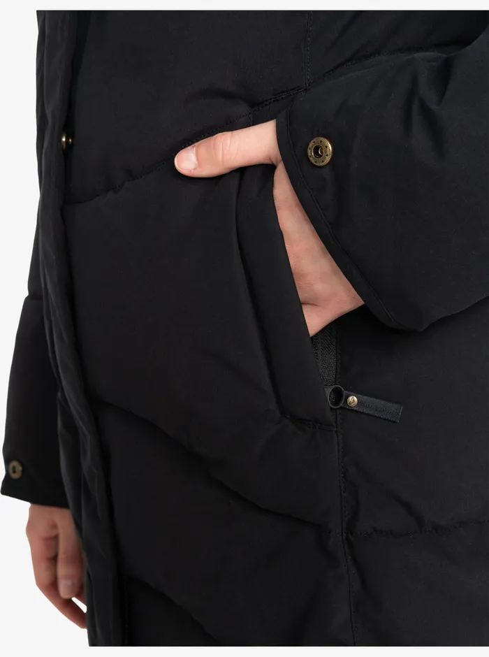 Roxy Jackets Ellie Longline Winter Jacket True Black 8211 Womens