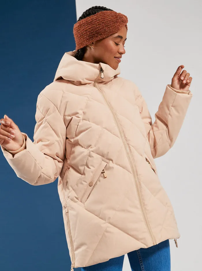 Roxy Jackets Neeva Winter Jacket Hazelnut 8211 Womens