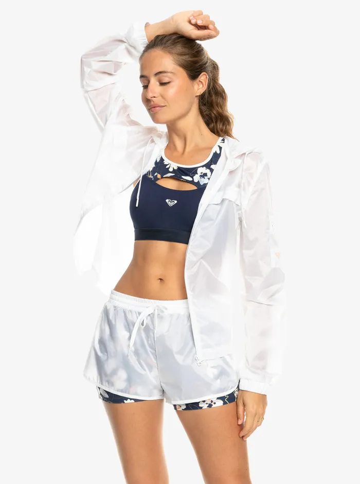 Roxy Jackets Pure Pursuit Windbreaker Bright White 8211 Womens