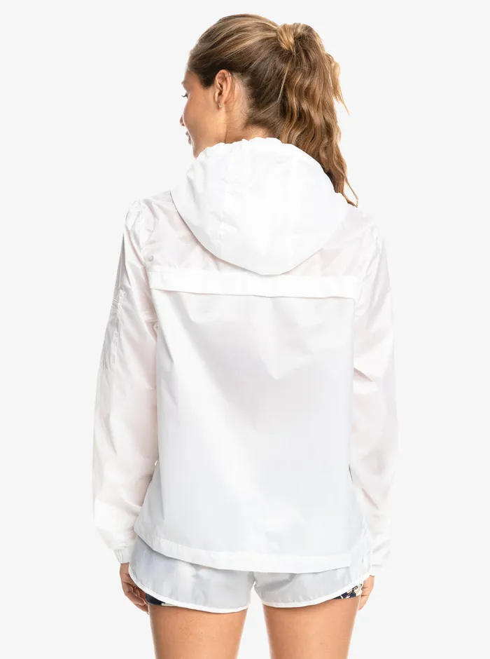 Roxy Jackets Pure Pursuit Windbreaker Bright White 8211 Womens