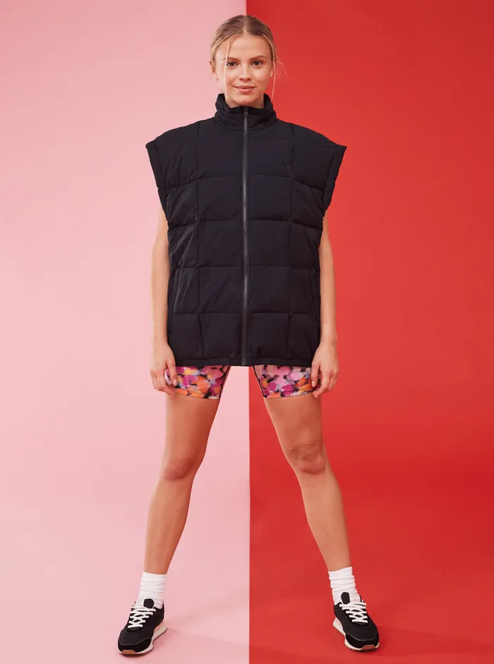 Roxy Jackets Waves Of Warmth Quilted Vest Anthracite 8211 Womens