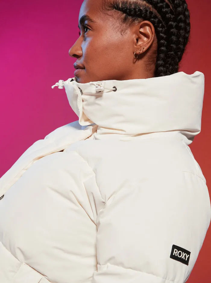Roxy Jackets Winter Rebel Winter Bomber Jacket Egret 8211 Womens