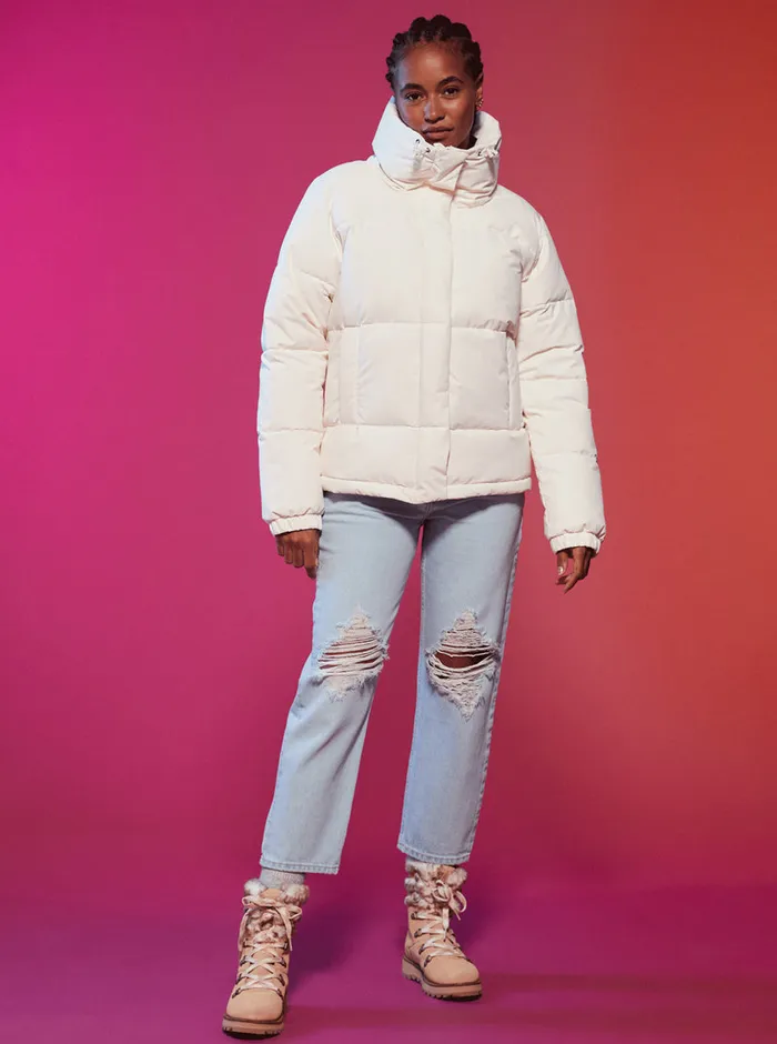 Roxy Jackets Winter Rebel Winter Bomber Jacket Egret 8211 Womens