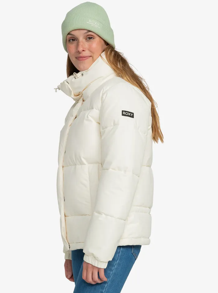 Roxy Jackets Winter Rebel Winter Bomber Jacket Egret 8211 Womens