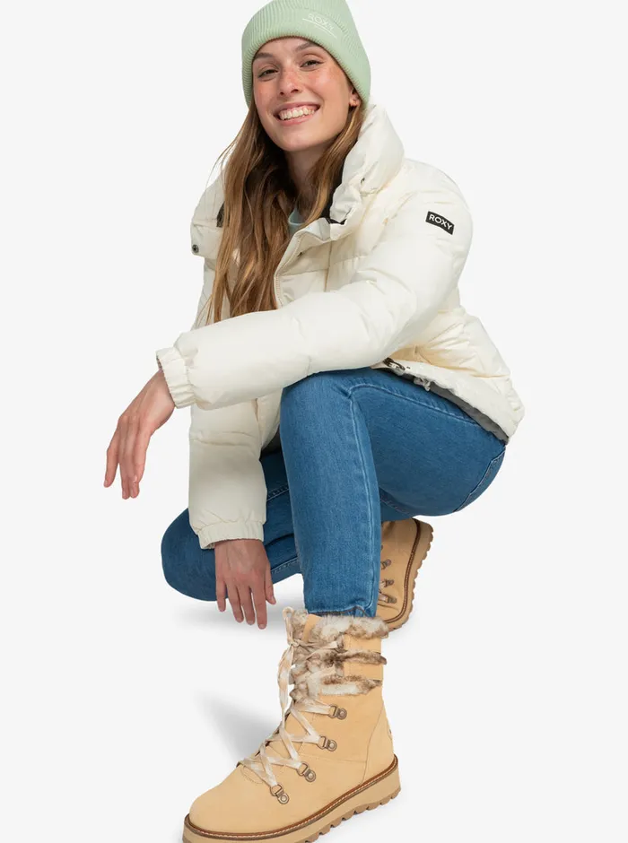 Roxy Jackets Winter Rebel Winter Bomber Jacket Egret 8211 Womens