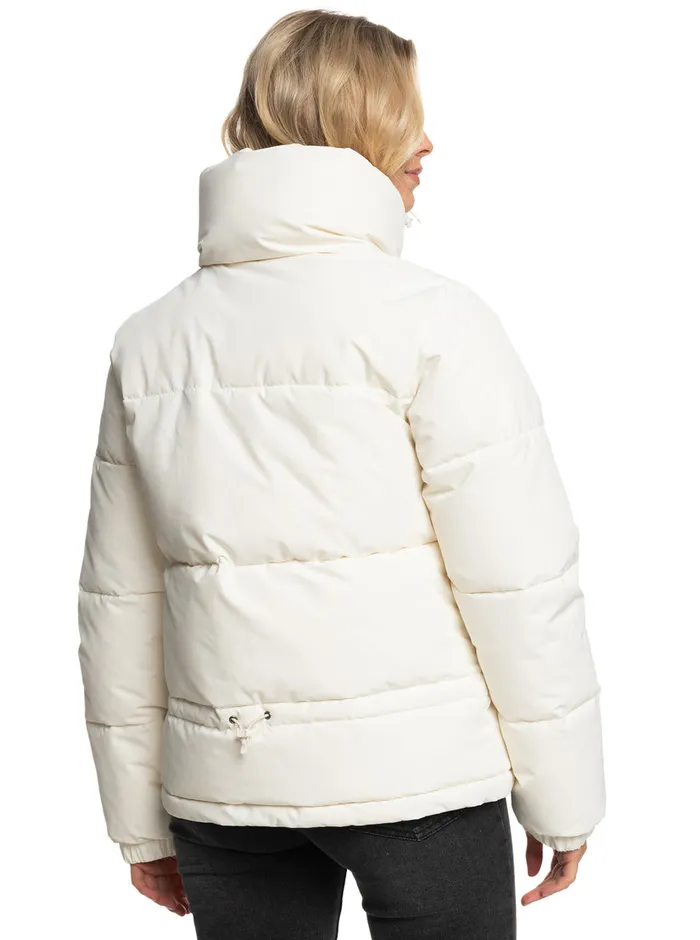 Roxy Jackets Winter Rebel Winter Bomber Jacket Egret 8211 Womens