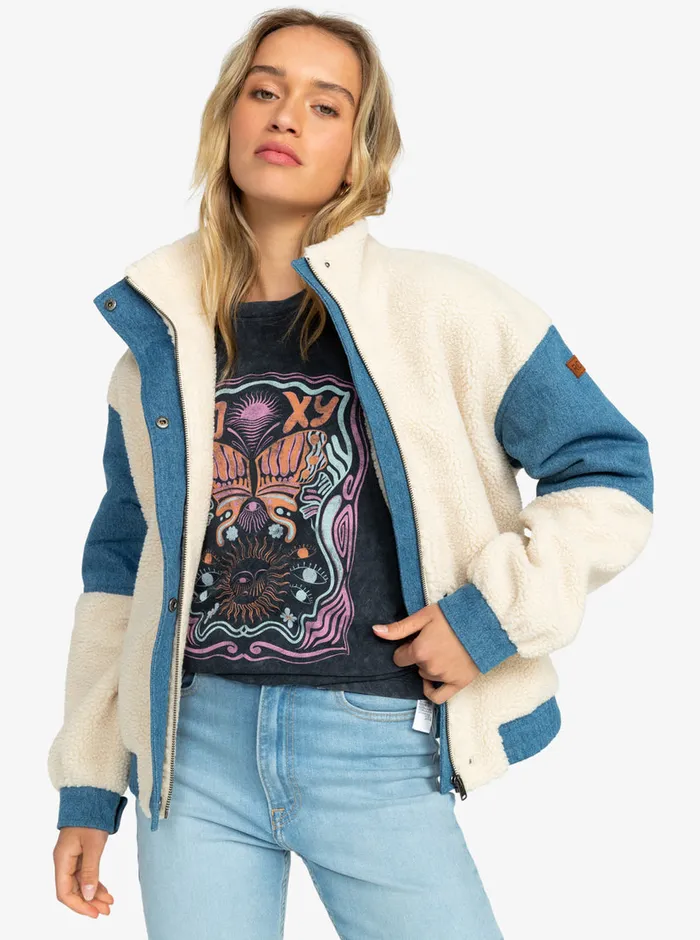 Roxy Jackets Wrap It Up Corduroy Aviator Jacket Tapioca 8211 Womens