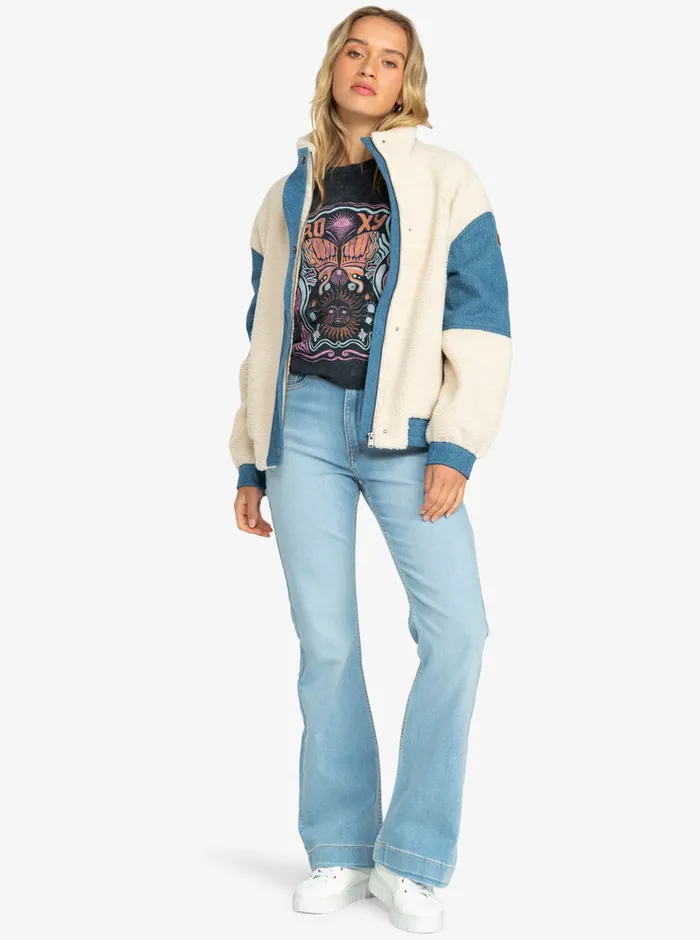 Roxy Jackets Wrap It Up Corduroy Aviator Jacket Tapioca 8211 Womens