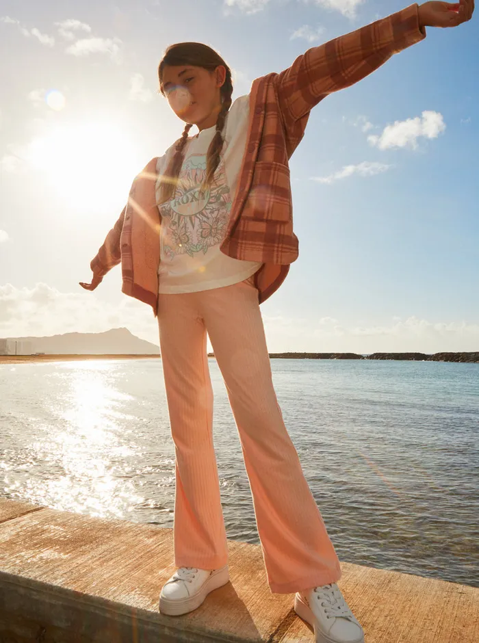 Roxy Jeans and Pants 416 Just Feel It Pants Peach Parfait 8211 Girls