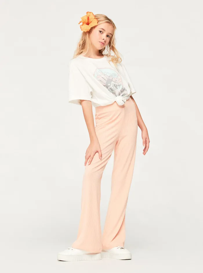 Roxy Jeans and Pants 416 Just Feel It Pants Peach Parfait 8211 Girls