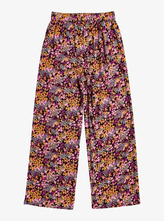 Roxy Jeans and Pants 416 You Found Me Palazzo Pants Anthracite Floral Daze 8211 Girls