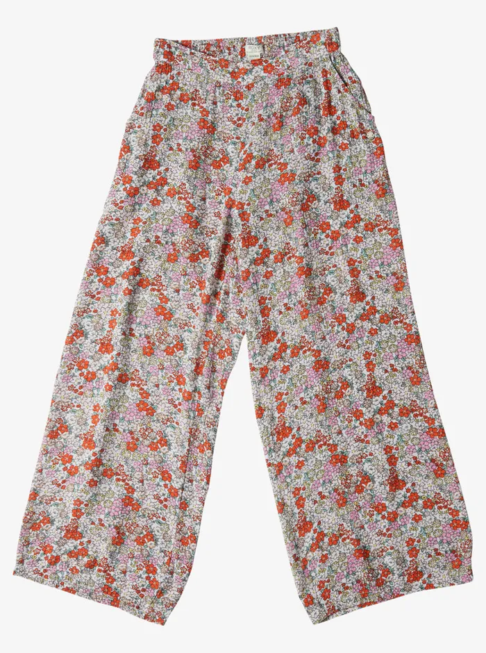 Roxy Jeans and Pants 416 You Found Me Palazzo Pants Tiger Lily Autumn Ditsy 8211 Girls