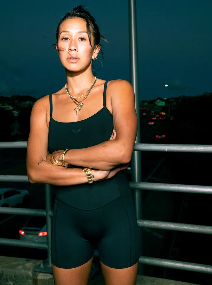 Roxy Jumpsuits and Rompers Active Collection Technical Training OnePiece Anthracite 8211 Womens
