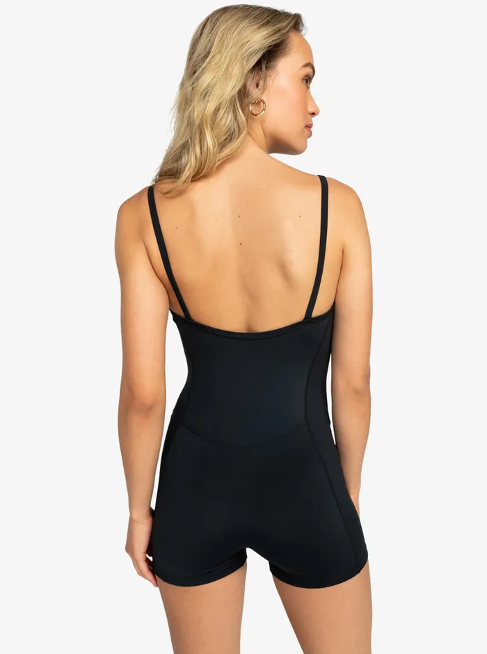 Roxy Jumpsuits and Rompers Active Collection Technical Training OnePiece Anthracite 8211 Womens