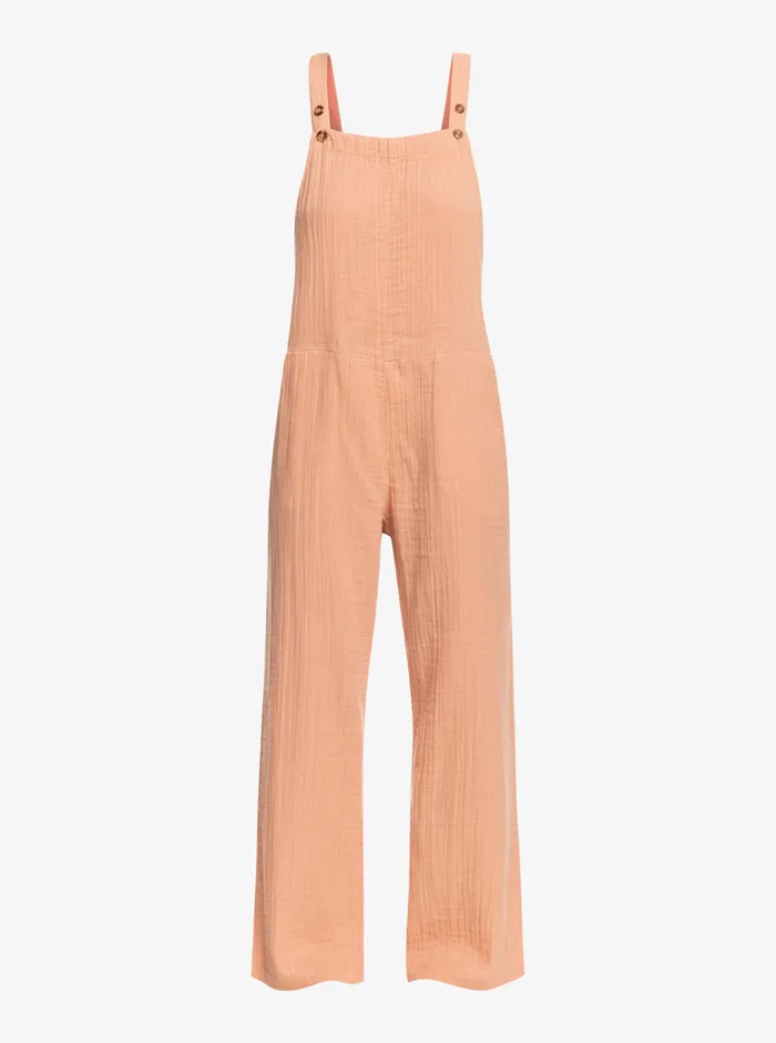 Roxy Jumpsuits and Rompers Beachside Dreaming Jumpsuit Cafe Creme 8211 Womens