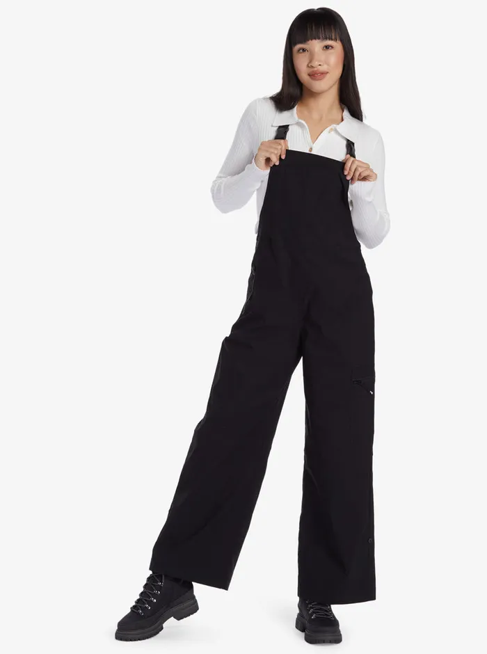 Roxy Jumpsuits and Rompers Chloe Kim Cargo Overalls Anthracite 8211 Womens