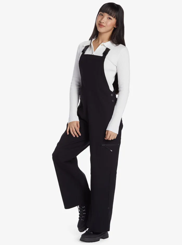 Roxy Jumpsuits and Rompers Chloe Kim Cargo Overalls Anthracite 8211 Womens