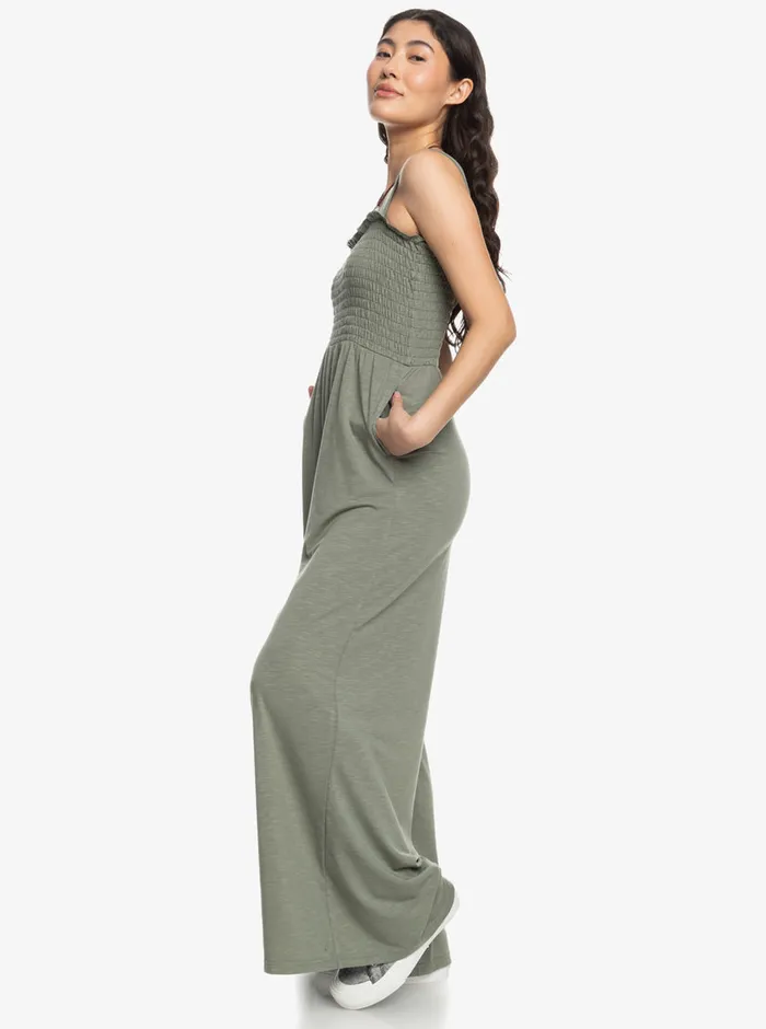 Roxy Jumpsuits and Rompers Just Passing By Jumpsuit Agave Green 8211 Womens