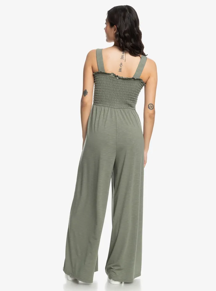 Roxy Jumpsuits and Rompers Just Passing By Jumpsuit Agave Green 8211 Womens