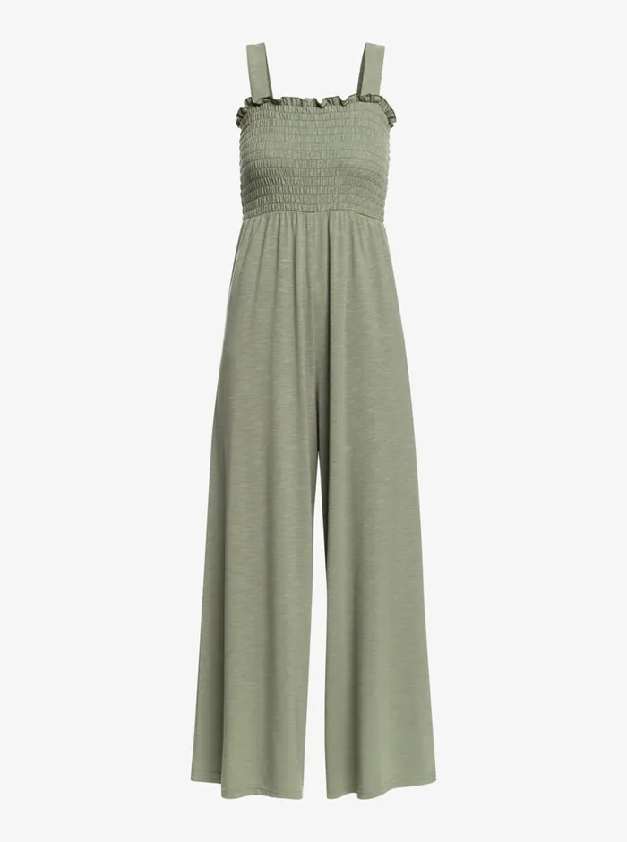 Roxy Jumpsuits and Rompers Just Passing By Jumpsuit Agave Green 8211 Womens