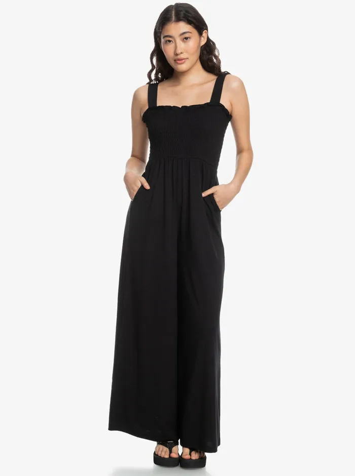 Roxy Jumpsuits and Rompers Just Passing By Jumpsuit Anthracite 8211 Womens