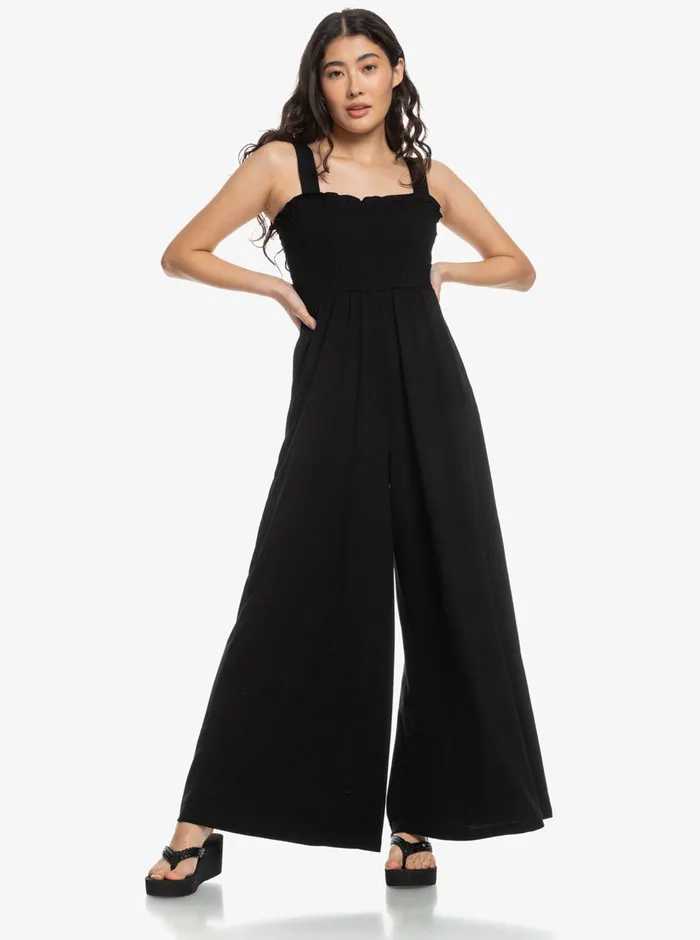 Roxy Jumpsuits and Rompers Just Passing By Jumpsuit Anthracite 8211 Womens