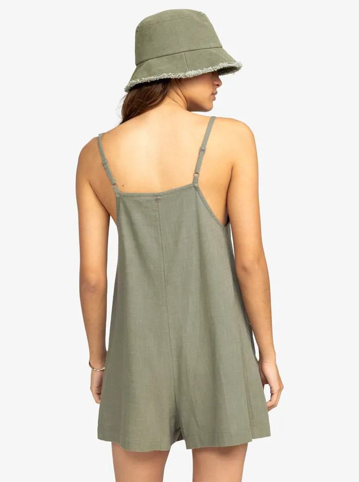 Roxy Jumpsuits and Rompers Lavender Haze Romper Agave Green 8211 Womens
