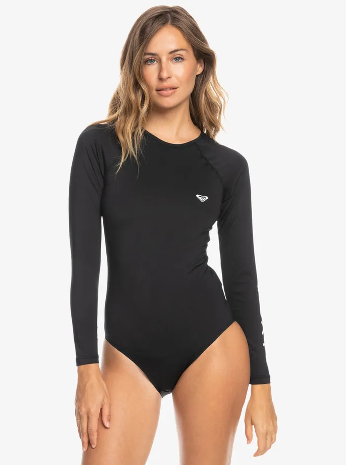 Roxy One Pieces New Essentials Long Sleeve OnePiece Swimsuit Anthracite 8211 Womens Roxy One Pieces New Essentials Long Sleeve OnePiece Swimsuit Anthracite 8211 Womens
