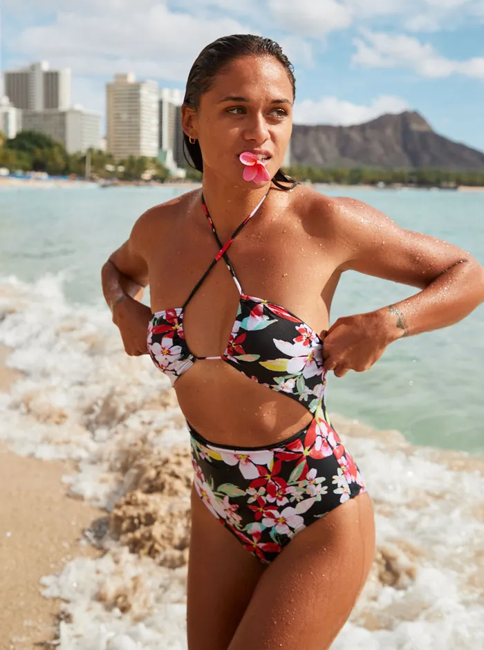 Roxy One Pieces Printed Beach Classics Fashion OnePiece Swimsuit Anthracite New Life 8211 Womens Roxy One Pieces Printed Beach Classics Fashion OnePiece Swimsuit Anthracite New Life 8211 Womens