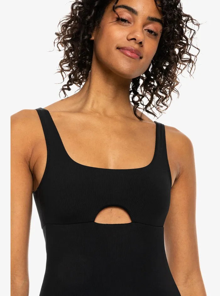 Roxy One Pieces Pro The Double Line OnePiece Swimsuit Anthracite 8211 Womens