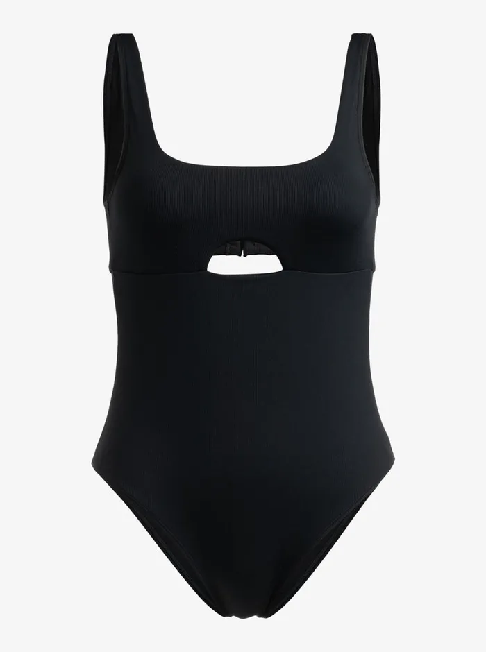 Roxy One Pieces Pro The Double Line OnePiece Swimsuit Anthracite 8211 Womens