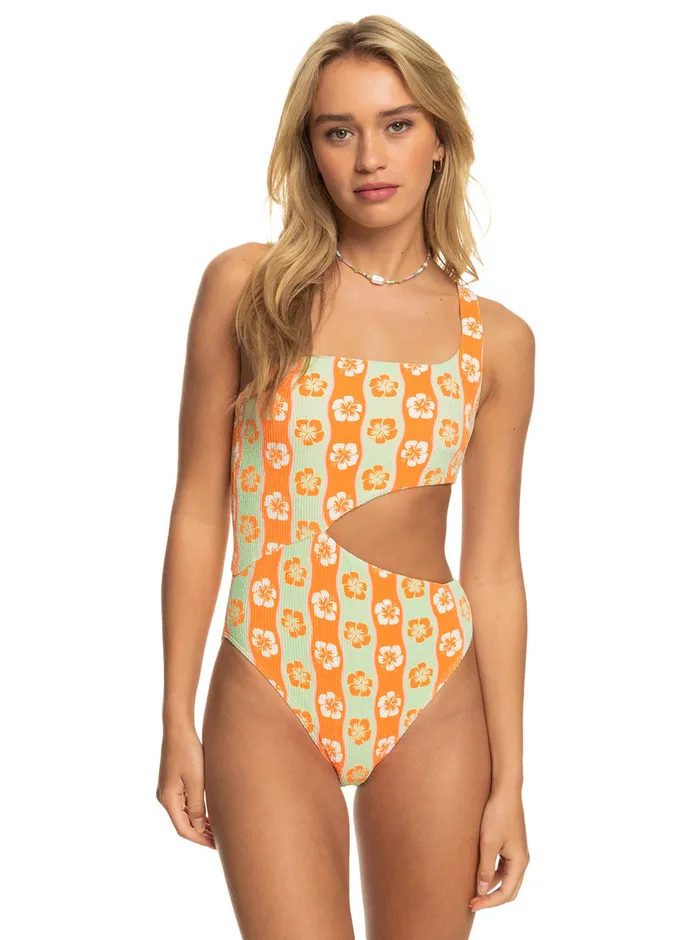 Roxy One Pieces Wavy Babe OnePiece Swimsuit Ambroisia Wave Babe Small 8211 Womens