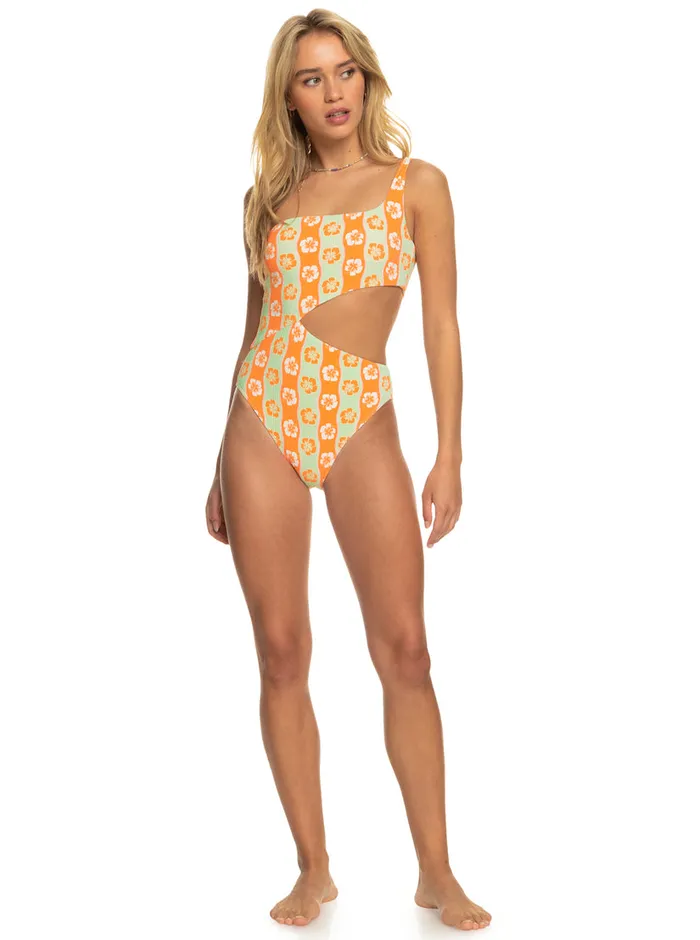 Roxy One Pieces Wavy Babe OnePiece Swimsuit Ambroisia Wave Babe Small 8211 Womens