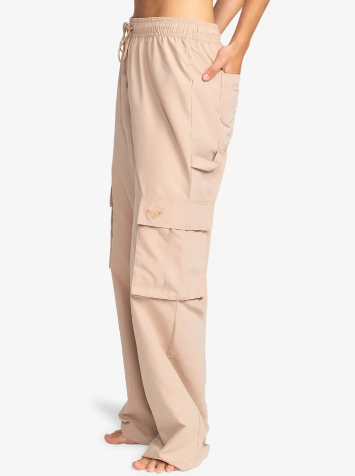 Roxy Pants and Jeans Active Collection Baggy Sweatpants Warm Taupe 8211 Womens