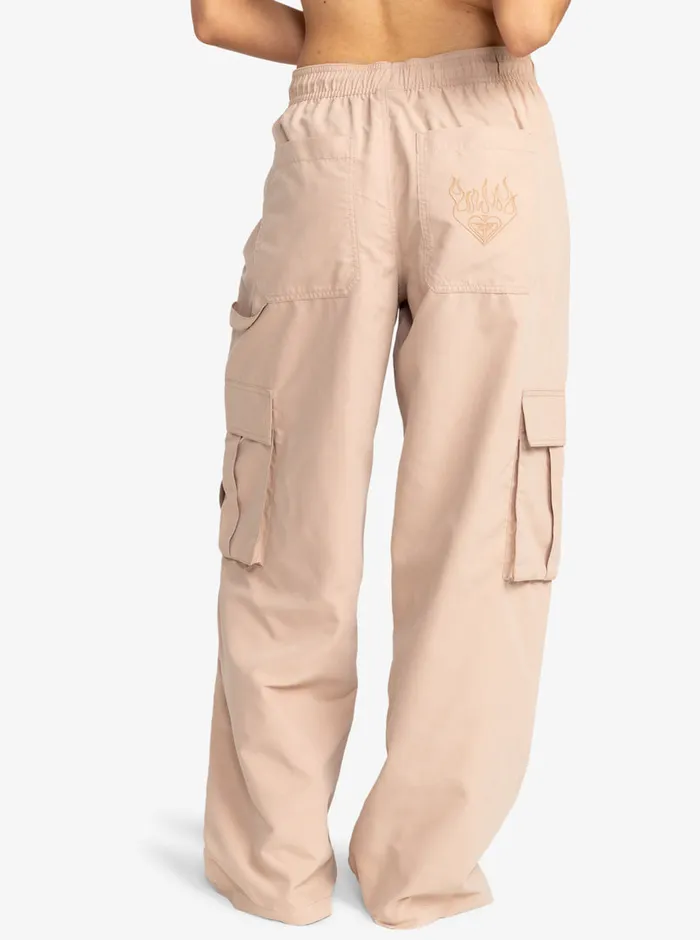 Roxy Pants and Jeans Active Collection Baggy Sweatpants Warm Taupe 8211 Womens