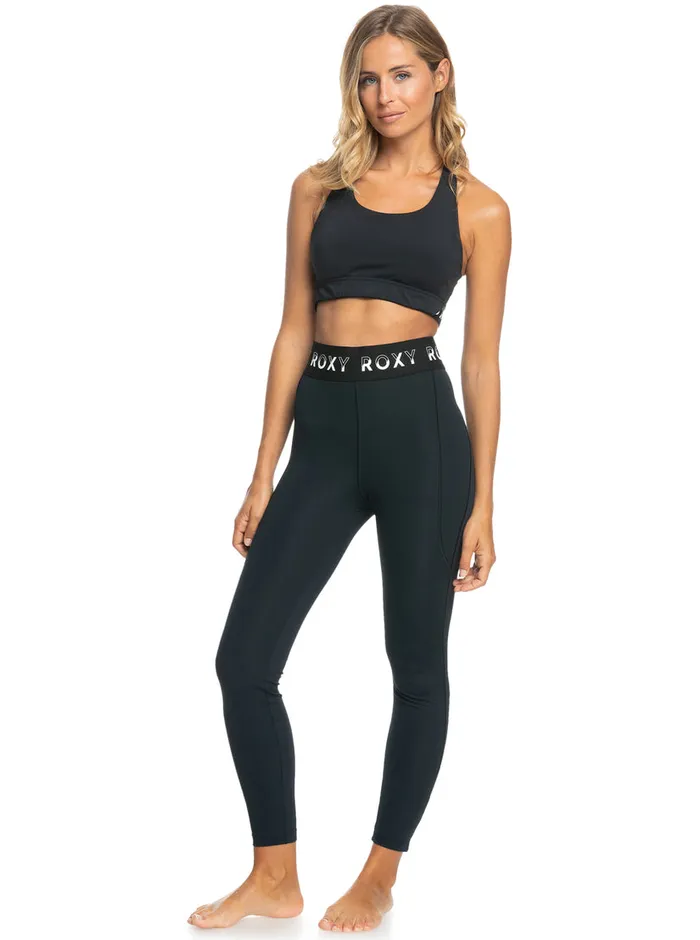 Roxy Pants and Jeans Bold Moves Technical Leggings Anthracite 8211 Womens
