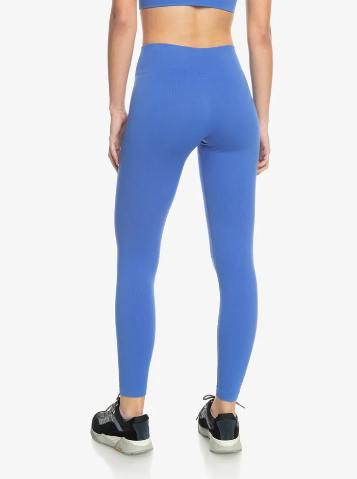 Roxy Pants and Jeans Chill Out Seamless Rib Leggings Ultra Marine 8211 Womens
