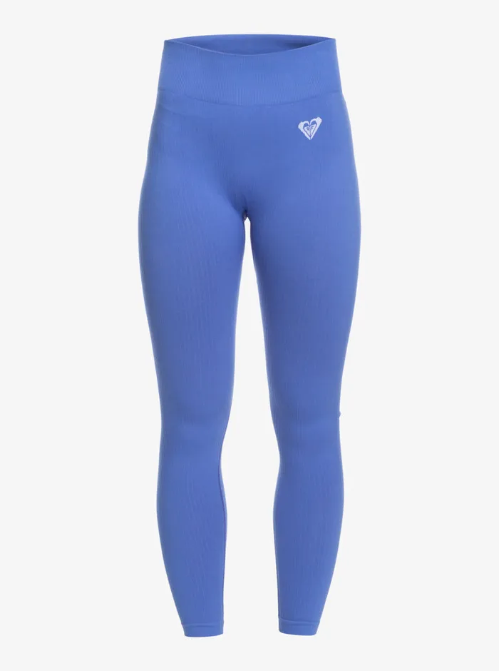 Roxy Pants and Jeans Chill Out Seamless Rib Leggings Ultra Marine 8211 Womens