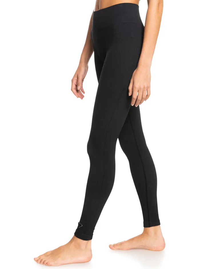 Roxy Pants and Jeans Chill Out Seamless Technical Leggings Anthracite 8211 Womens